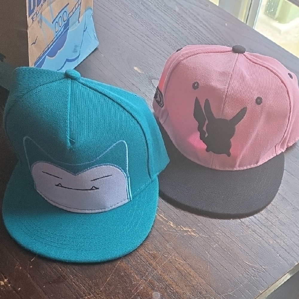2 Pokemon Snapback Hats